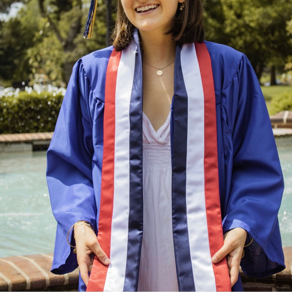 France Study Abroad Graduation Sash